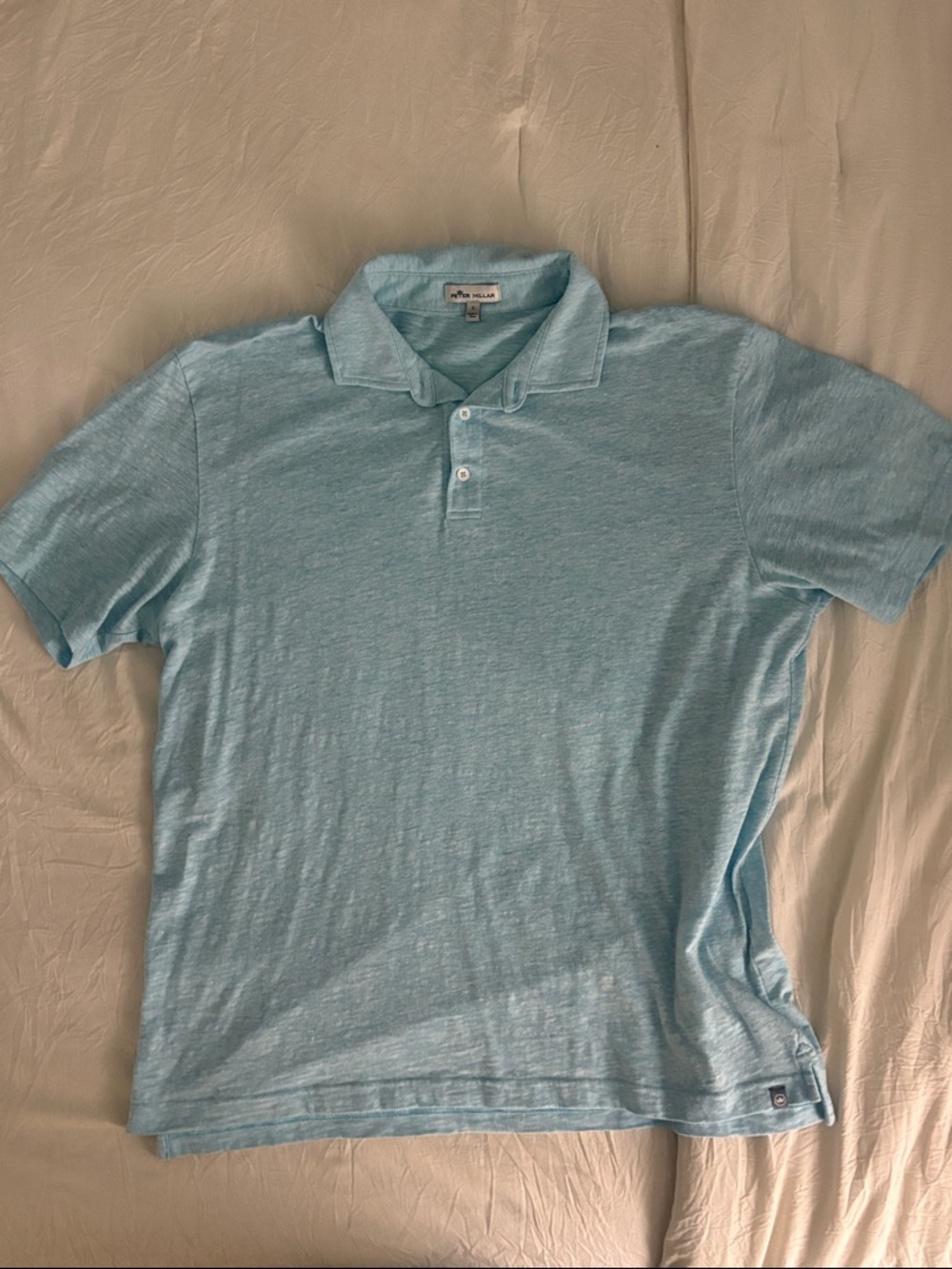 Peter Millar Light Blue Heather Polo Shirt